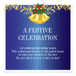 Holidays Dinner or Cocktail Party Blue Invitation