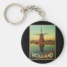 Holland Windmill Key Chain