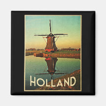 Holland Windmill Refrigerator Magnets