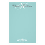 Hollister Monogram  Pale Blue Stationery Paper