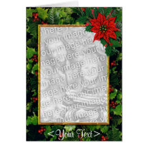Holly Greetings Card