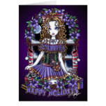 Holly Holidays Christmas Party Candy Angel Card