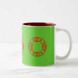 Holly Wreath Holiday Mug for Eggnog or Cocoa