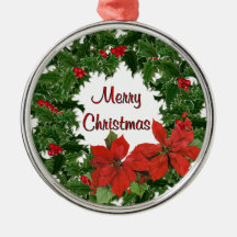Holly Wreath Traditions Ornaments
