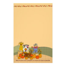 Holly's Friendship Harvest Customized Stationery