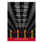 Hollywood Red Carpet Sweet 16 Birthday Party Personalised Invitations