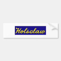Holsclaw Fender Sticker Bumper Sticker
