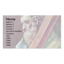 Holy Apostle Andrew By Greco El Business Card