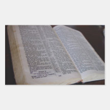 Holy Bible Rectangular Stickers