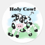 Holy Cow Round Sticker