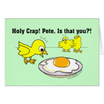 Holy Crap! Pete, is that you? Greeting Cards