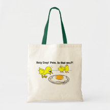 Holy Crap! Pete, is that you? Tote Bags