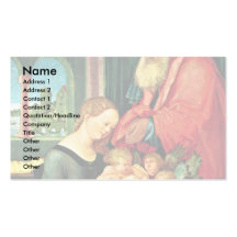 Holy Family In The Apartment With Five Angels Business Card Template