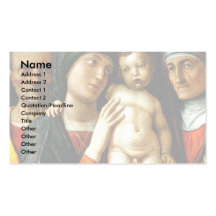 Holy Family With St. Elizabeth And St. John Boys Business Card Templates