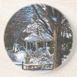 Home After the Snowstorm Drink Coaster