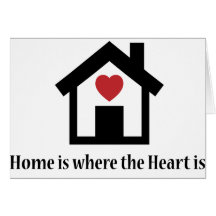 Home is where the heart is card