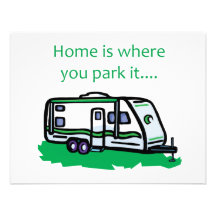 Home is where you park it. personalized invites