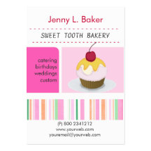 Home Made Cakes Cupcakes Confections Business Card