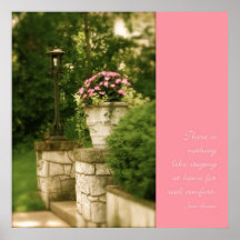 Home Poster w/ Jane Austen quote