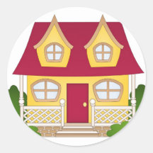 Home Sweet Home - Daytime Round Stickers