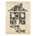 Home Sweet Home New Address Note Card Postcard