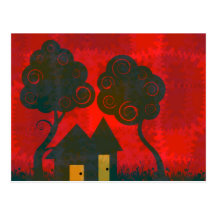 Home Sweet Home Patchwork Postcard