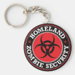 Homeland Zombie Security - Red B Key Chains