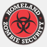 Homeland Zombie Security - Red B Sticker
