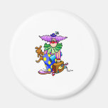 Homeless clown Suitcase & Dog Refrigerator Magnets