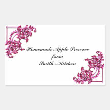 Homemade goods label template - stickers
