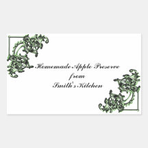 Homemade goods label template - stickers