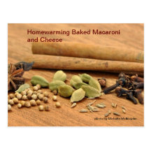 Homewarming Baked Macaroni and Cheese Post Card