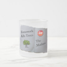 Homework Kills Trees Mug
