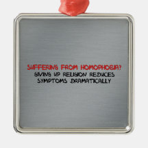 Homophobia Cure Christmas Ornament