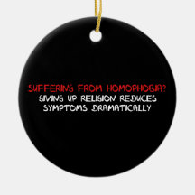 Homophobia Cure Christmas Ornament