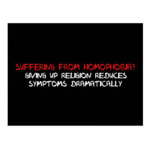 Homophobia Cure Post Card
