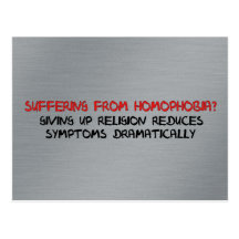 Homophobia Cure Postcards