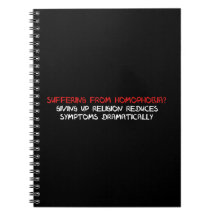 Homophobia Cure Spiral Notebook