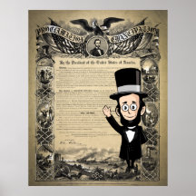 Honest Abe and the Emancipation Proclamation Posters