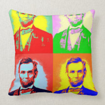 Honest Abe Lincoln Pop art Pillow