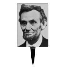 Honest Abe Lincoln Rectangular Cake Pick