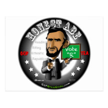 Honest Abe Post Card