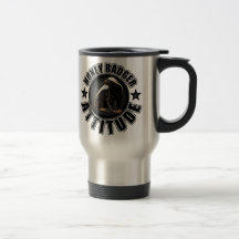Honey Badger ATTITUDE - Round Design Coffee Mugs