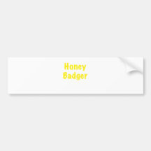 Honey Badger Bumper Stickers