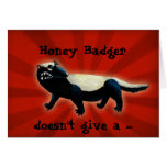 Honey Badger -custom text- Cards