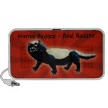 Honey Badger -custom text- Laptop Speakers