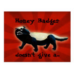 Honey Badger -custom text- Post Cards