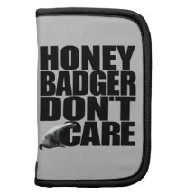 Honey Badger Don't Care Folio Folio Planner
