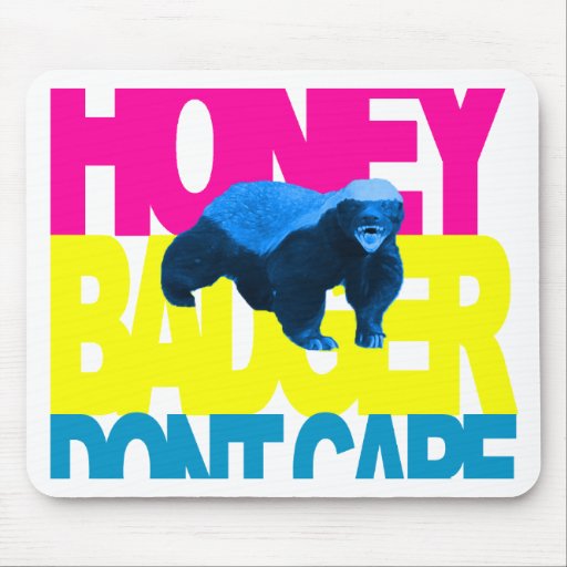 Honey Badger Dont Care South Beach Mousepads