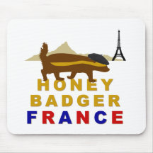 Honey Badger France Mouse Pads